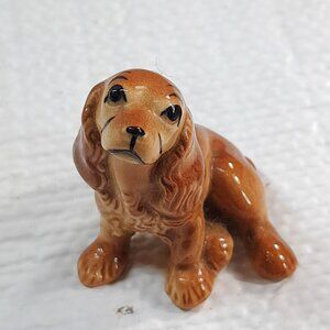Vintage Hagen Renaker Cocker Spaniel Dog sitting Figurine Miniature mini READ